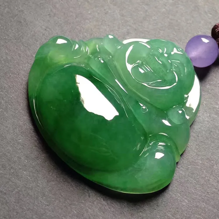 Natural Jade Pendant Jadeite Buddha Pendant PT213