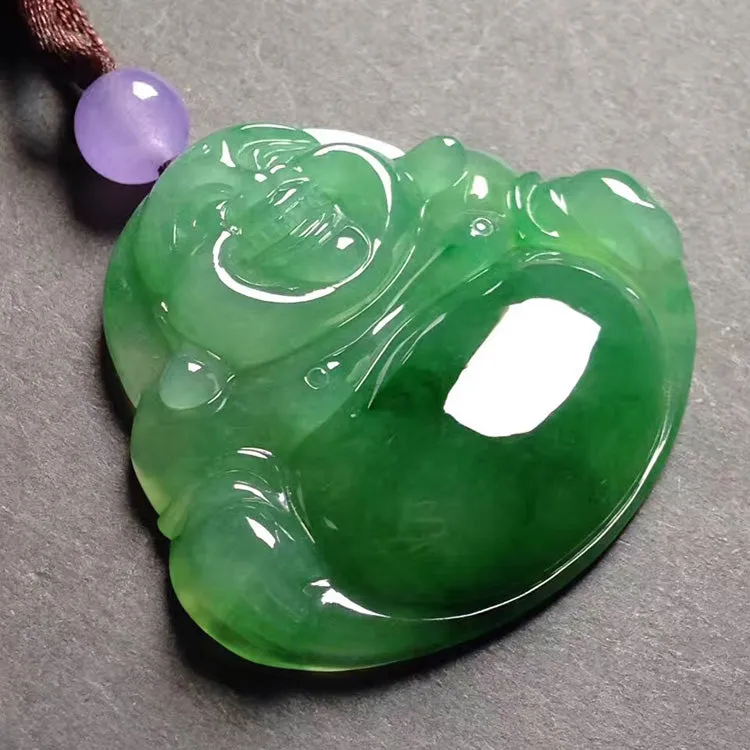 Natural Jade Pendant Jadeite Buddha Pendant PT213