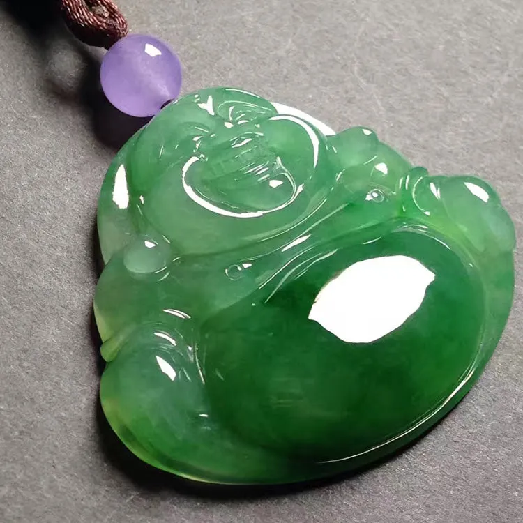 Natural Jade Pendant Jadeite Buddha Pendant PT213