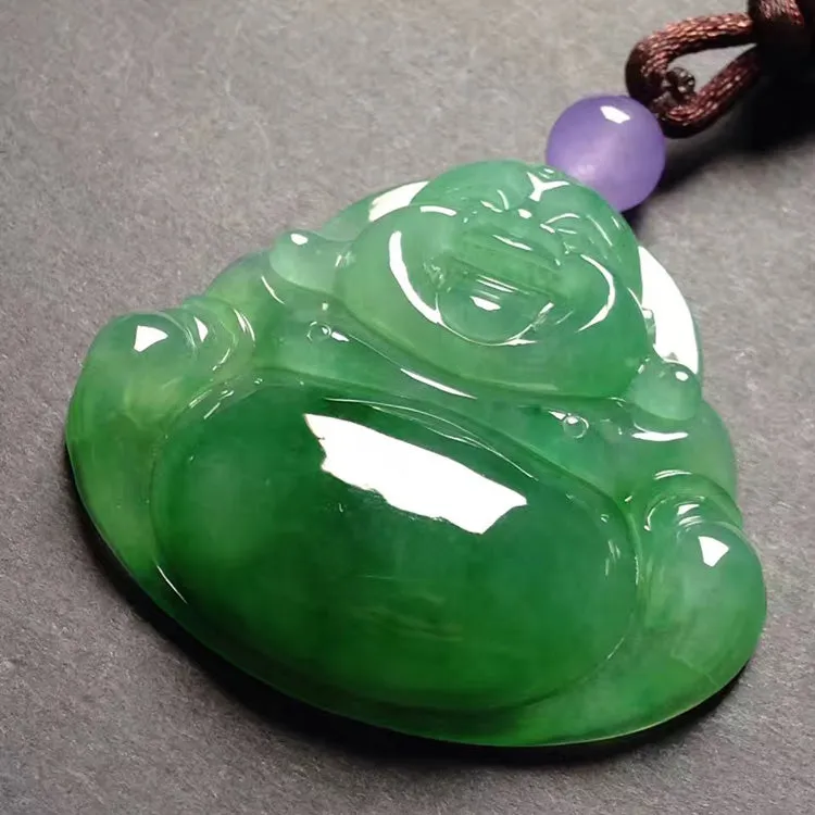 Natural Jade Pendant Jadeite Buddha Pendant PT213