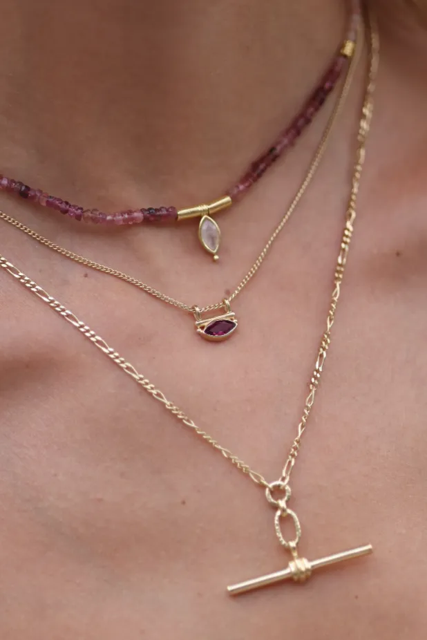 Nyra Iolite Gold Necklace