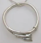 Open Circle Petite Rowing Oar Pendant