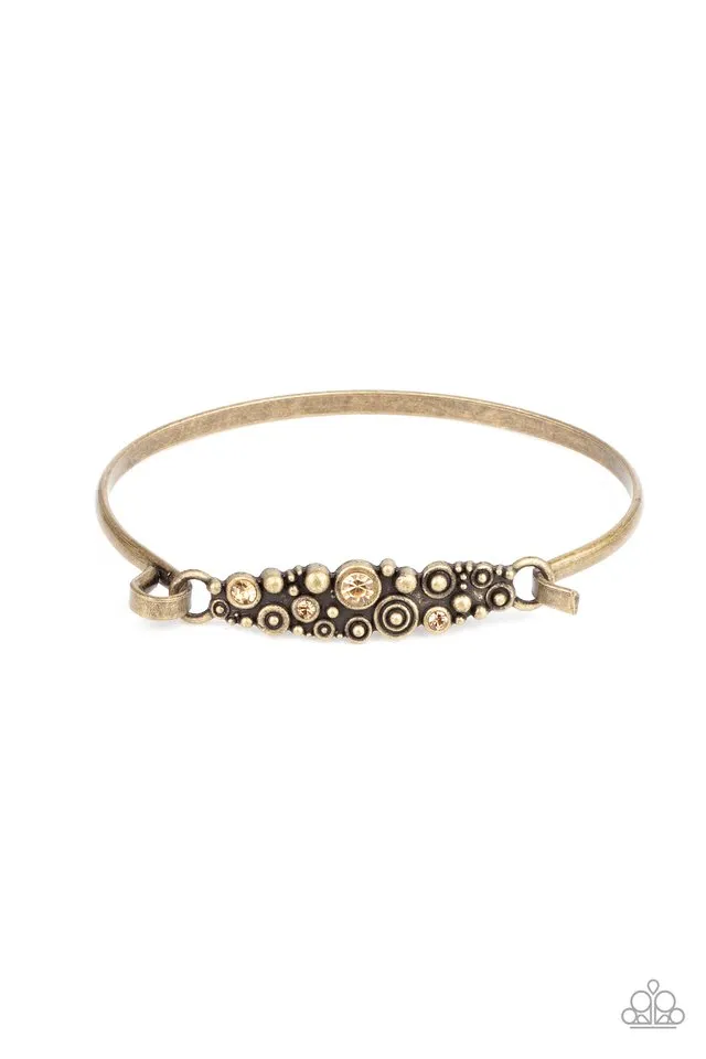 Paparazzi Bracelet ~ Bubbling Whimsy - Brass