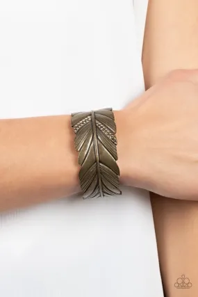Paparazzi Bracelet ~ Party FOWL - Brass