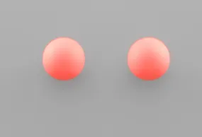 Penelope Stud Earrings Coral