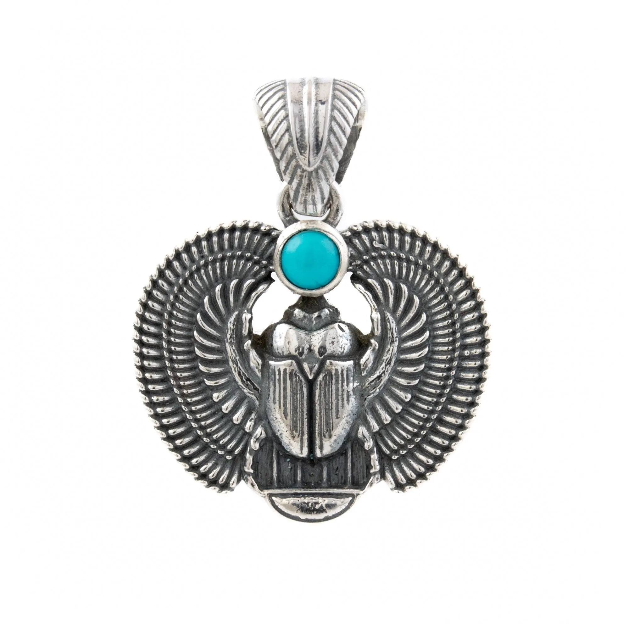 "Sacred Scarab" Pendant x Turquoise