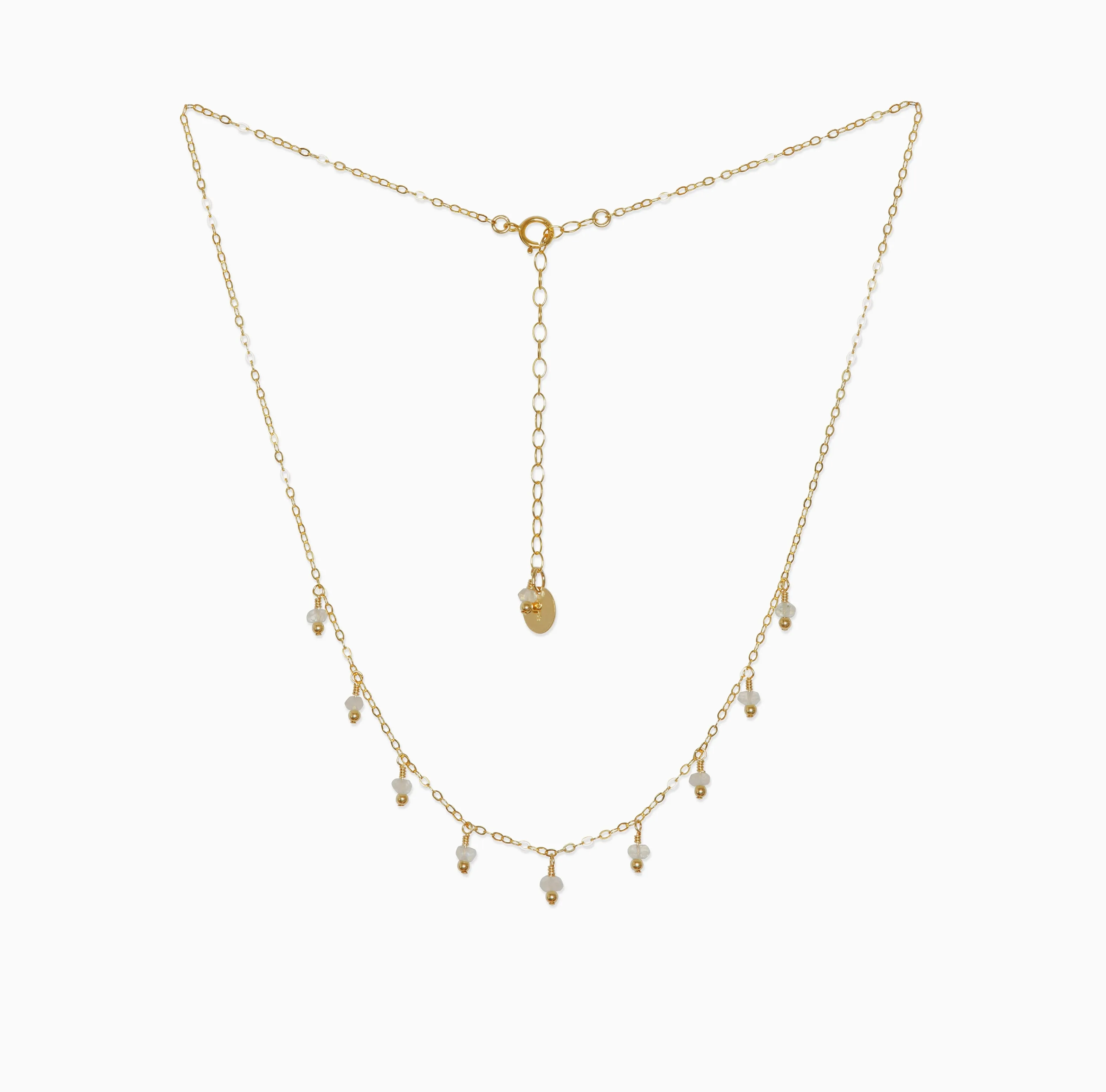 Rain Choker Necklace ~ Moonstone