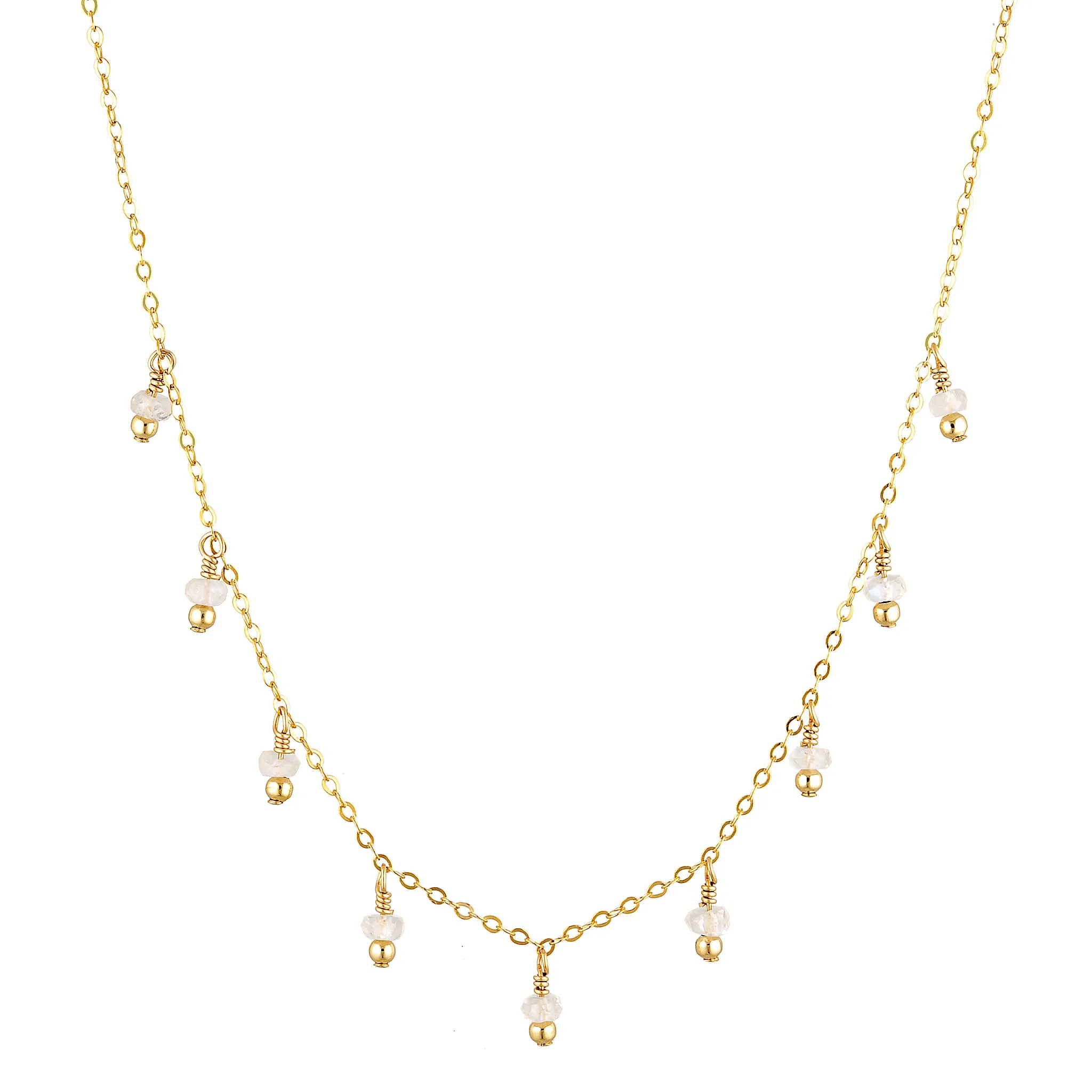 Rain Choker Necklace ~ Moonstone