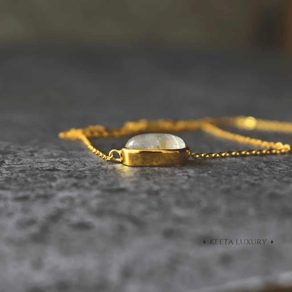 Rainbow Bright - Moonstone Necklace