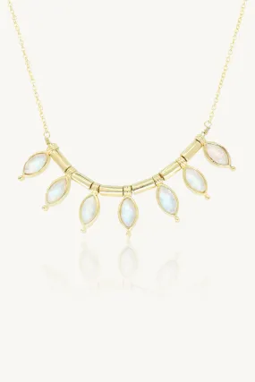 Rising Moonstone Gold Necklace
