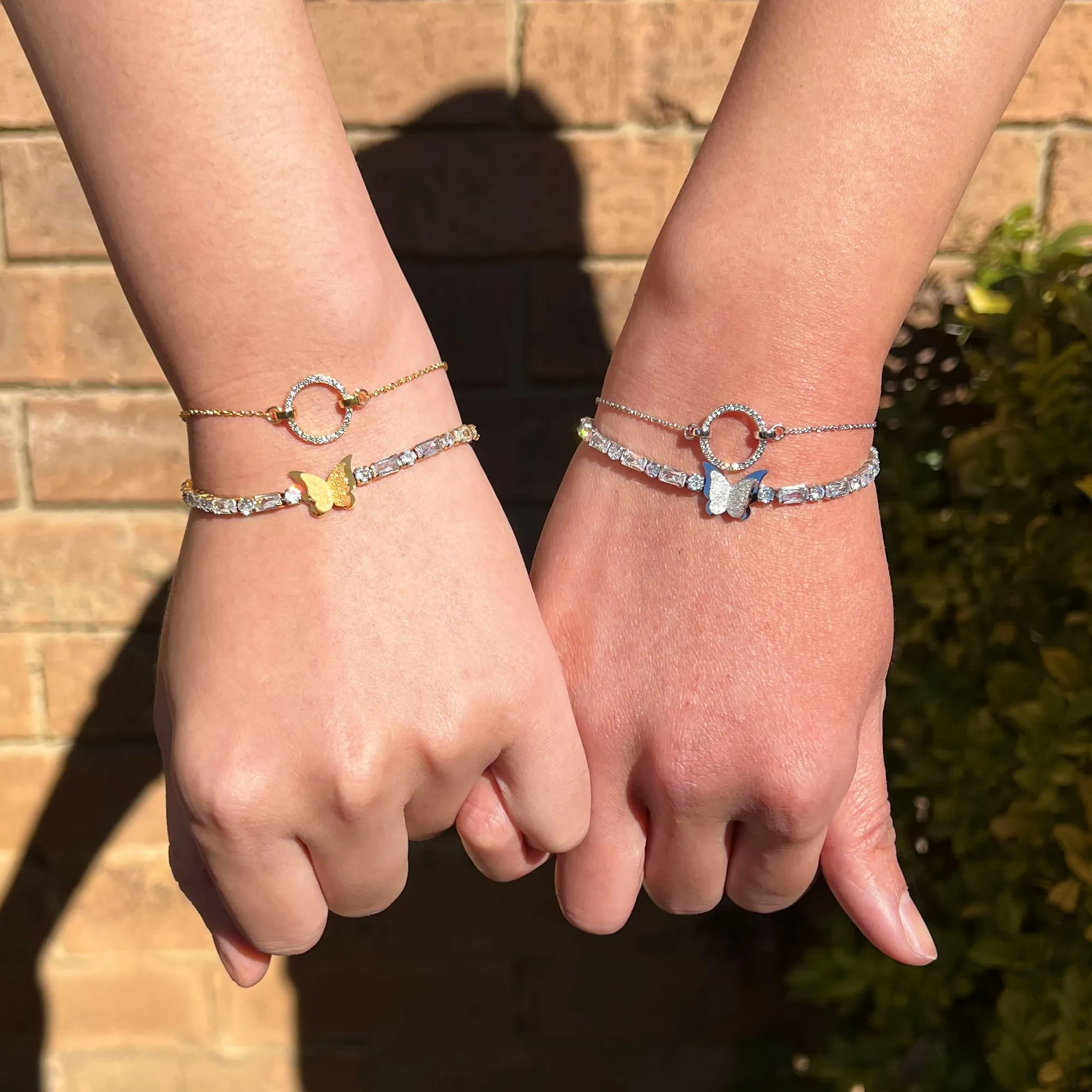 Rosalie Crystal Butterfly Bracelet