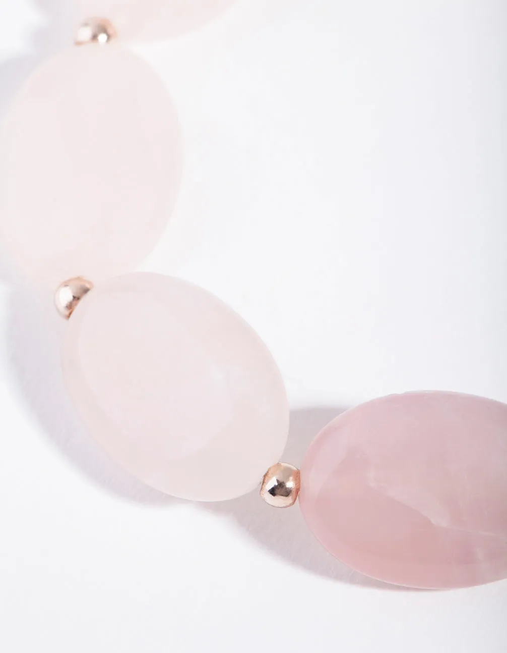 Rose Gold Semi-Precious Large Stone Bracelet