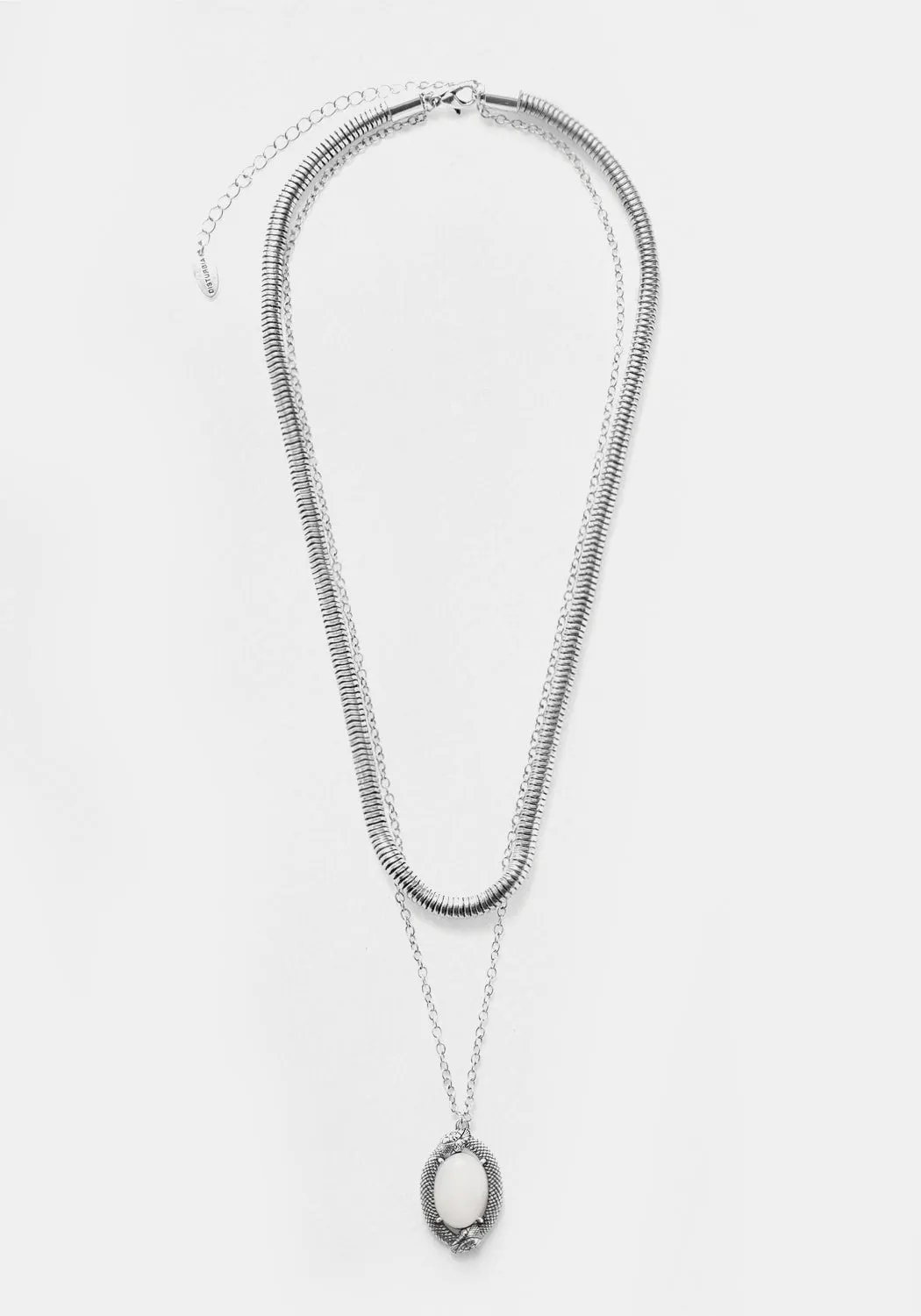 SERPENT MOONSTONE MULTI-CHAIN NECKLACE