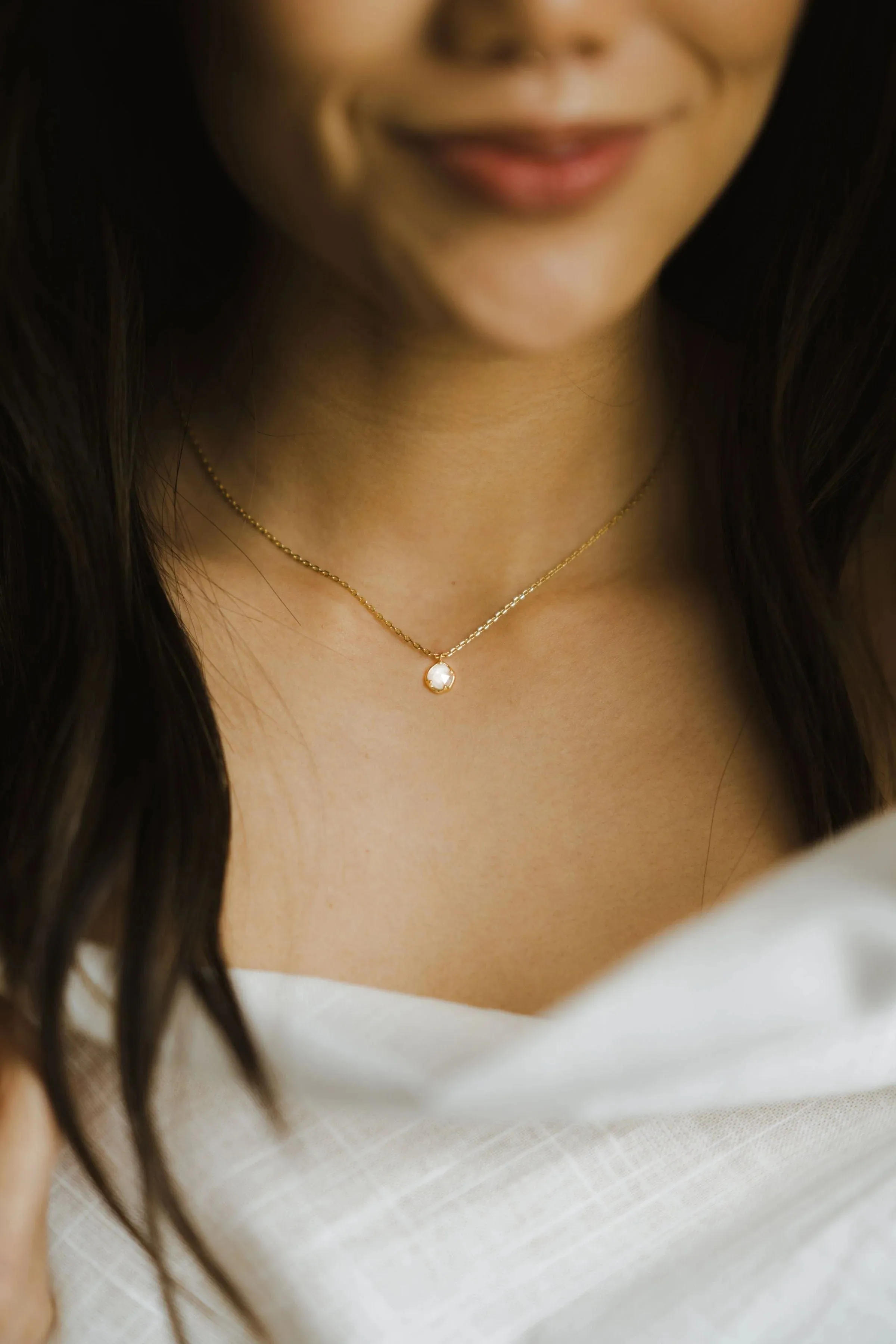 Sweet Tea Moonstone Necklace