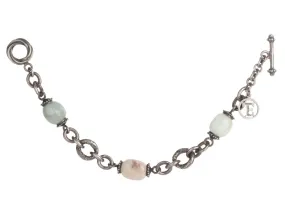 Tagliamonte Sterling Silver Multi Colored Beryl Bead Bracelet