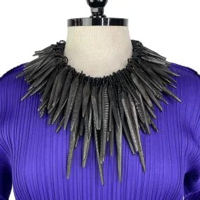 TEXTURED KAMAGONG SPEARS NECKLACE