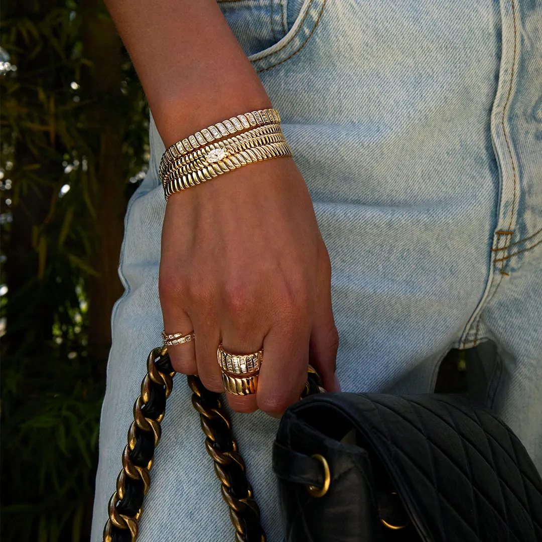 THIN ZOE BRACELET WITH 1CT MARQUISE DIAMOND
