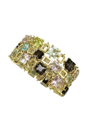 Topaz Amethyst Quartz Bracelet