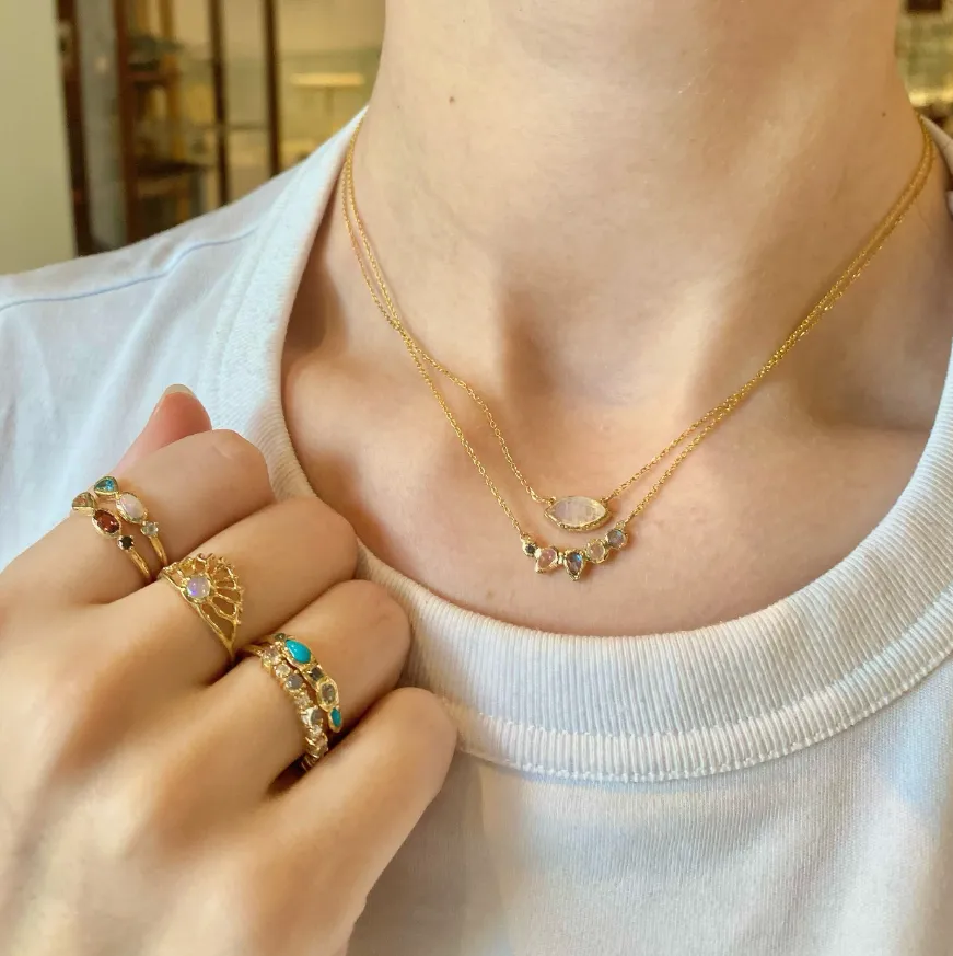 Tribe Moonstone Necklace
