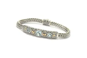 Trifecta Bracelet- Blue Topaz