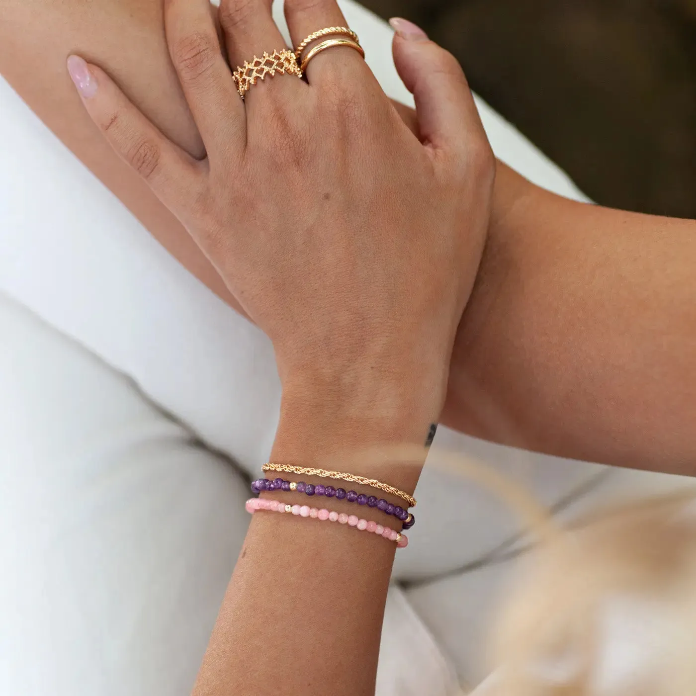 Twisted chain bracelet