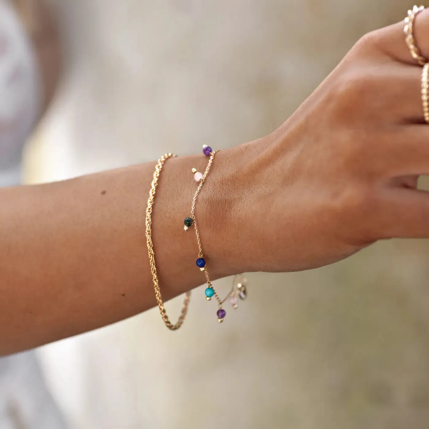 Twisted chain bracelet