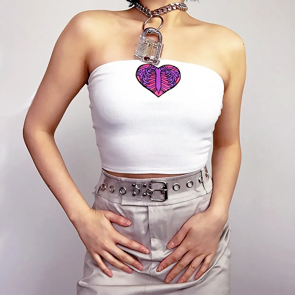 UNISEX SOLID RING SUPER LARGE LOCK SUPER BOLD CHAIN CHOKER LONG NECKLACE