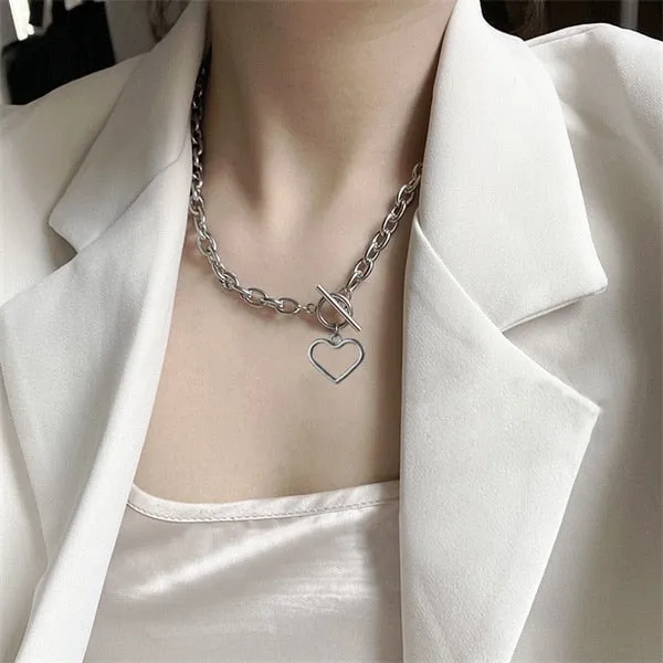 VenusFox Vintage Multi-layer Coin Chain Choker Necklace For Women Gold Silver Color Fashion Portrait Chunky Chain Necklaces Jewelry