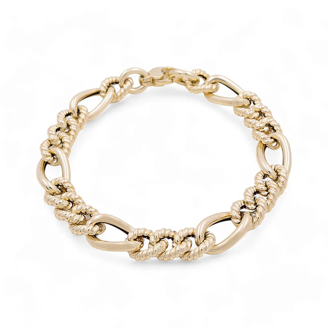 Yellow Gold 14K Fashion Link Bracelet